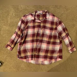 Old Navy Women’s  “Boyfriend” Flannel XXL